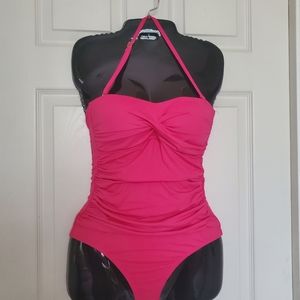 Anne Cole Twist Front Shirred One-Piece 6